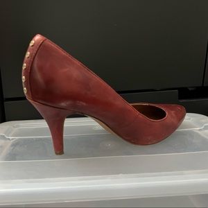 Aldo Leather Pointed Toe Heels